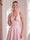 A-Line/Princess Halter Sleeveless Tea-Length Wedding Guest Dresses with Bowknot