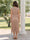 Sheath/Column Scoop Sleeveless Tea-Length Wedding Guest Dresses with Tassel