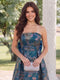 A-Line/Princess Strapless Sleeveless Ankle-Length Wedding Guest Dresses with Ruched & Bowknot