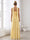 A-Line/Princess Strapless Sleeveless Floor-Length Bridesmaid Dresses with Scarf & Split Side