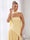 A-Line/Princess Strapless Sleeveless Floor-Length Bridesmaid Dresses with Scarf & Split Side