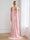 Trumpet/Mermaid Strapless Sleeveless Floor-Length Bridesmaid Dresses with Scarf & Ruched