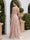 A-Line/Princess V-Neck Sleeveless Asymmetrical Long Bridesmaid Dresses with Ruched