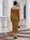 Sheath/Column Off-the-Shoulder Long Sleeves Tea-Length Cocktail Dresses With Rhinestone & Ruched