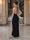 Sheath/Column Halter Sleeveless Ankle-Length Cocktail Dresses With 3D Floral & Split Side