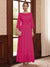 A-Line/Princess Scoop Long Sleeves Ankle Length Mother of the Bride Dresses With Embroidery & Lace