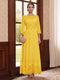 A-Line/Princess Scoop Long Sleeves Ankle Length Mother of the Bride Dresses With Embroidery & Lace