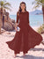 Jumpsuit Scoop Half Sleeves Floor-Length Mother of the Bride Dresses with Applique