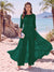 Jumpsuit Scoop Half Sleeves Floor-Length Mother of the Bride Dresses with Applique
