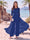 Jumpsuit Scoop Half Sleeves Floor-Length Mother of the Bride Dresses with Applique