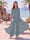 Jumpsuit Scoop Half Sleeves Floor-Length Mother of the Bride Dresses with Applique