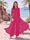 Jumpsuit Scoop Half Sleeves Floor-Length Mother of the Bride Dresses with Applique
