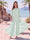 Jumpsuit Scoop Half Sleeves Floor-Length Mother of the Bride Dresses with Applique