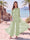 Jumpsuit Scoop Half Sleeves Floor-Length Mother of the Bride Dresses with Applique