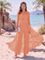 Jumpsuit Scoop Half Sleeves Floor-Length Mother of the Bride Dresses with Applique
