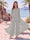 Jumpsuit Scoop Half Sleeves Floor-Length Mother of the Bride Dresses with Applique