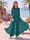 Jumpsuit Scoop Half Sleeves Floor-Length Mother of the Bride Dresses with Applique