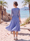 A-Line/Princess Scoop 3/4 Sleeves Knee-Length Mother of the Bride Dresses with Applique