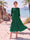 A-Line/Princess Scoop 3/4 Sleeves Knee-Length Mother of the Bride Dresses with Applique