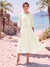 A-Line/Princess Scoop 3/4 Sleeves Knee-Length Mother of the Bride Dresses with Applique