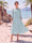 A-Line/Princess Scoop 3/4 Sleeves Knee-Length Mother of the Bride Dresses with Applique
