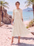 A-Line/Princess Scoop 3/4 Sleeves Knee-Length Mother of the Bride Dresses with Applique