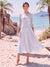 A-Line/Princess Scoop 3/4 Sleeves Knee-Length Mother of the Bride Dresses with Applique