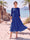 A-Line/Princess Scoop 3/4 Sleeves Knee-Length Mother of the Bride Dresses with Applique