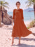 A-Line/Princess Scoop 3/4 Sleeves Knee-Length Mother of the Bride Dresses with Applique