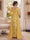 A-Line/Princess 3/4 Sleeves V-Neck Floor-Length Mother Of The Bride Dresses With 3D Floral & Applique