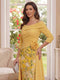 A-Line/Princess 3/4 Sleeves V-Neck Floor-Length Mother Of The Bride Dresses With 3D Floral & Applique