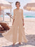 Jumpsuit Scoop 3/4 Sleeves Floor-Length Mother of the Bride Dresses with Applique & Lace