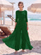 Jumpsuit Scoop 3/4 Sleeves Floor-Length Mother of the Bride Dresses with Applique & Lace