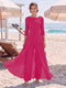 Jumpsuit Scoop 3/4 Sleeves Floor-Length Mother of the Bride Dresses with Applique & Lace