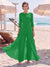 Jumpsuit Scoop 3/4 Sleeves Floor-Length Mother of the Bride Dresses with Applique & Lace