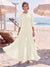 Jumpsuit Scoop 3/4 Sleeves Floor-Length Mother of the Bride Dresses with Applique & Lace