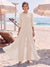 Jumpsuit Scoop 3/4 Sleeves Floor-Length Mother of the Bride Dresses with Applique & Lace