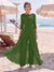 Jumpsuit Scoop 3/4 Sleeves Floor-Length Mother of the Bride Dresses with Applique & Lace