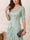 A-Line/Princess Half Sleeves V-Neck Floor-Length Mother Of The Bride Dresses With Lace & Applique