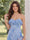 A-Line/Princess Strapless Sleeveless Ankle-Length Wedding Guest Dresses with Ruffles & Applique