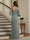 Trumpet/Mermaid V-Neck Half Sleeves Floor-Length Mother of the Bride Dresses with Applique & Split Side