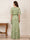 A-Line/Princess Scoop Half Sleeves Floor-Length Mother of the Bride Dresses with Ruffles