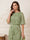A-Line/Princess Scoop Half Sleeves Floor-Length Mother of the Bride Dresses with Ruffles