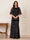 A-Line/Princess Scoop Half Sleeves Floor-Length Mother of the Bride Dresses with Ruffles