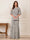 A-Line/Princess Scoop Half Sleeves Floor-Length Mother of the Bride Dresses with Ruffles