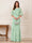 A-Line/Princess Scoop Half Sleeves Floor-Length Mother of the Bride Dresses with Ruffles