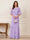 A-Line/Princess Scoop Half Sleeves Floor-Length Mother of the Bride Dresses with Ruffles