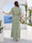 A-Line/Princess Scoop Half Sleeves Floor-Length Plus Size Mother of the Bride Dresses with Ruffles