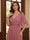 A-Line/Princess V-Neck Half Sleeves Floor-Length Mother of the Bride Dresses with Ruffles & Appliques