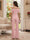 Jumpsuit Off The Shoulder Short Sleeves Floor-Length Mother of the Bride Dresses with 3D Floral